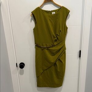 Julia Jordan Asymmetrical Olive Dress size XL